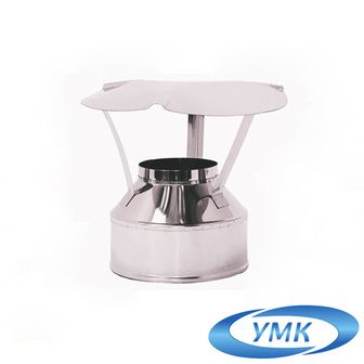 Дымоход УМК Оголовок D120х200 Н+Н 0.5мм 0.5мм по воде в Архангельске